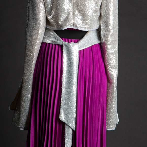 Sequined Bell Sleeve Top - Picture 5 of 7